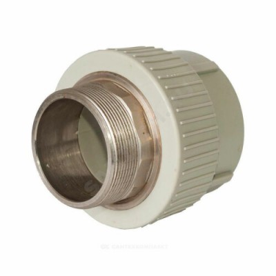 Муфта PP-R комбинированная под ключ серая НР Дн 63х2" RTP (РосТурПласт) 10949