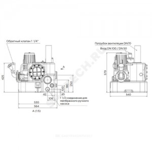 Установка канализационная SANICUBIC 1 GR SE71.1S SFA