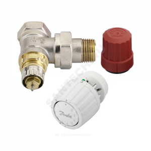 Комплект термостатический RTR-N/RTR 7090 газ/нап для двухтр Ду 15 Ру10 угловой клипс RTR (RA) 5-26oC Danfoss 013G2173