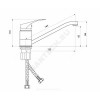 Смеситель для кухонной мойки серия Дача Б-серия одноручный Славен СЛ-ОД-Б20