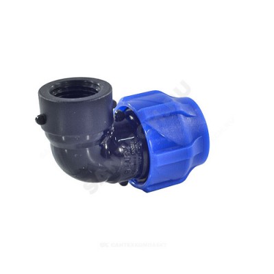 Отвод компрессионная ПЭ ВР Дн 32х1 1/4"х90гр Ру16 VALFEX 1210012332114