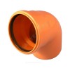 Отвод НПВХ с раструбом коричневый Дн 110х30гр б/нап в/к Агригазполимер