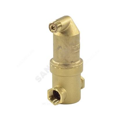 Сепаратор латунь Exvoid Ду 40 Ру10 G1 1/2" ВР горизонт Reflex 9251040