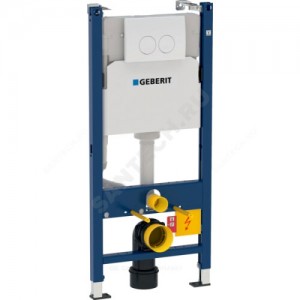 Инсталляция для подвесного унитаза Duofix с кнопкой смыва Delta 21 Geberit 458.120.11.1