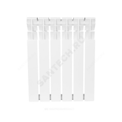 Радиатор биметаллический BM 500/78 S19 8 секций Qну=960 Вт RAL 9016 (белый) Benarmo