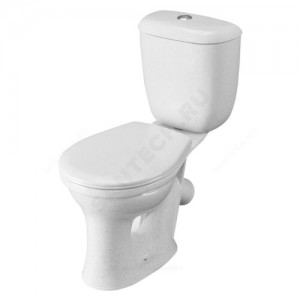 Унитаз-компакт Виктория крап на белом нижний подвод косой выпуск 1/реж полипропилен Santeri 1.P301.6.S01.00B.F