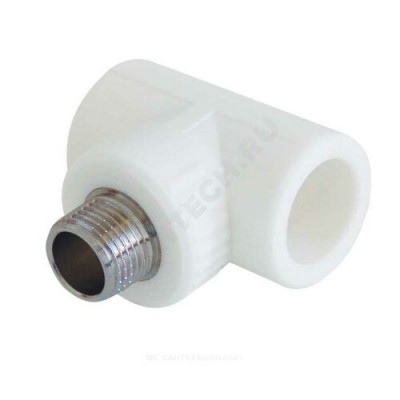 Тройник PP-R комбинированный белый НР Дн 32х1" RTP (РосТурПласт) 10757