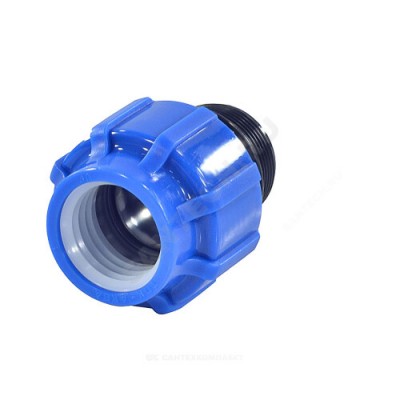 Муфта компрессионная ПЭ НР Дн 20х3/4" ТПК-АКВА 53002034/