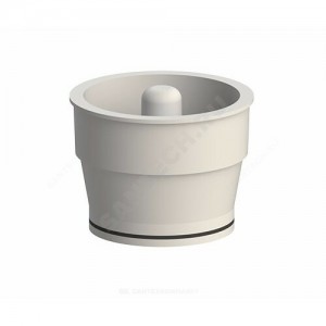 Трап нерегулируемый с механическим "сухим" затвором Дн 50 с чугунной решёткой 150х150мм горизонтальный выпуск Татполимер ТП-103.50-150HPMs