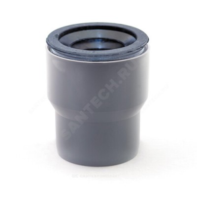 Переход PP-H на чугун серый Дн 110х124 б/нап с манжетой RTP (РосТурПласт) 30784