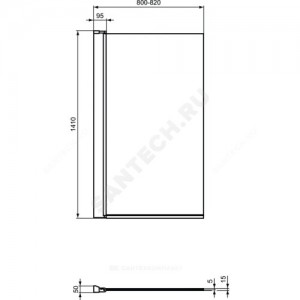 Стенка душевая для ванн CONNECT 80х140 Ideal Standard T9923V3