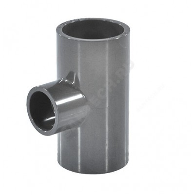 Тройник НПВХ под клеевое соед переходной Дн 75х50х90гр Ру10 Агригазполимер 206-009