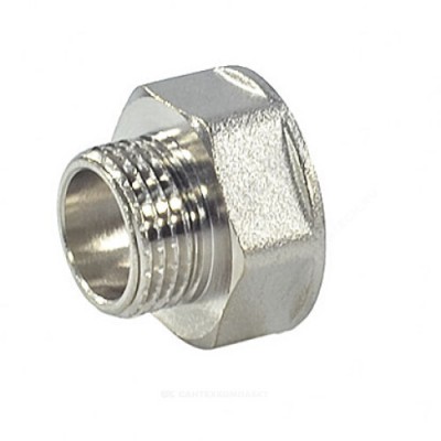 Переход латунь никель реборда Ду 25х20 (1"х3/4") ВР/НР