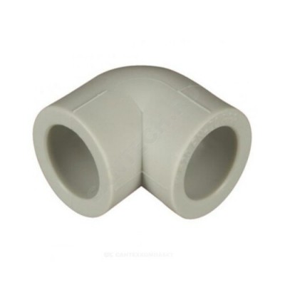 Угольник PP-R серый внутренняя пайка Дн 63х90гр VALFEX 10108063Г