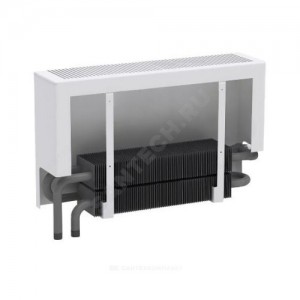 Конвектор настенный концевой Универсал ТБ-С НП КСК 20 (средней глубины) 2.819кВт двухтр с т/клапаном (угл) Danfoss 013G2152 ниж/п НР 3/4" лев ТЗПО