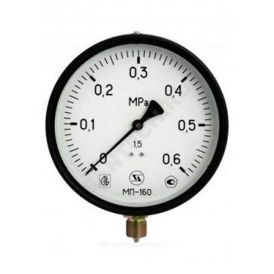 Манометр МП-160 радиальный Дк160мм 0-0,6 МПа М20х1,5 ЗАВОД ТЕПЛОТЕХНИЧЕСКИХ ПРИБОРОВ
