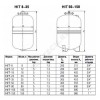 Бак расширительный мембранный HIT для отопления 100 л 5 бар Эван 104040