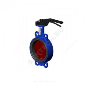 Затвор дисковый поворотный чугун VPI4448-02NI Ду 250 Ру16 межфл с рукояткой диск чугун манжета NBR Tecofi VPI4448-02NI0250