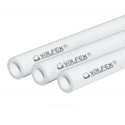 Труба PP-R белая арм алюминием Дн 40х6,7 Ру25 SDR6 Т<90С L=4м VALFEX 10104040