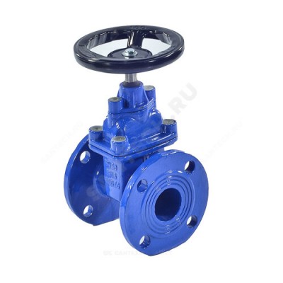 Задвижка чугун 30ч39р аналог МЗВ обрезиненный клин Ду 125 Ру16 до +120 фл Китай .