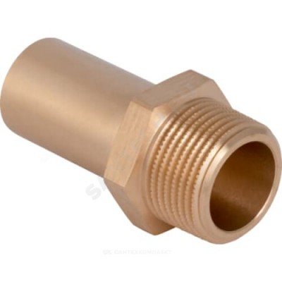 Переходник бронза Дн 22х1/2" труба/НР Mapress Geberit 61935