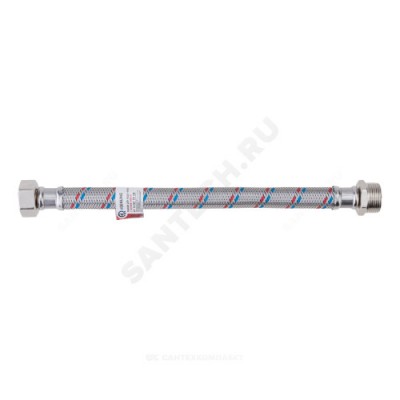 Подводка гибкая для воды нержавеющая оплетка ГИГАНТ 3/4" г-ш L=1,2 м AQUALINE 4960