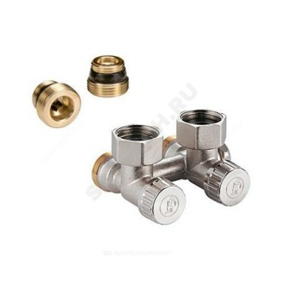 Узел нижнего подключения R384 Ду 15 Ру10 1/2"x18 угловой Giacomini R384X011