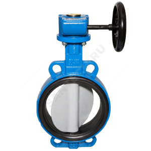 Затвор дисковый поворотный чугун VFY-WG(SYLAX) Ду 125 Ру16 межфл с редуктором диск нерж манжета EPDM Danfoss 065B7444