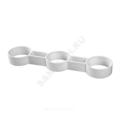 Хомут для гофрированного сифона D=40мм 3-ходовой Орио А-4031