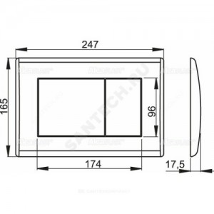 Кнопка для инсталляции белая Alca Plast M270