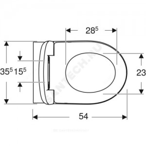 Унитаз подвесной Renova горизонт/верт выпуск микролифт Geberit 500.801.00.1