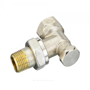 Клапан запорный для радиатора RLV-S Ду 15 Ру10 ВР угловой Danfoss 003L0123 .