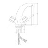 Смеситель для умывальника серия Город Е-серия двуручный Славен СЛ-ДВ-Е10