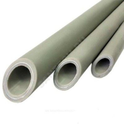 Труба PP-R серая арм алюминием Дн 75х12,5 Ру25 SDR6 Т<90С L=4м VALFEX 10104075Г