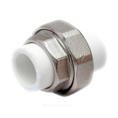 Муфта PP-R разъемная белая Дн 63 RTP (РосТурПласт) 31242