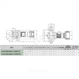 Насос ин-лайн с сухим ротором CP-GE 65-3400/A/BAQE/5.5 DAB 60191938