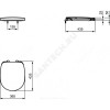 Сиденье для унитаза CONNECT SPACE дюропласт Soft close Ideal Standard E129101