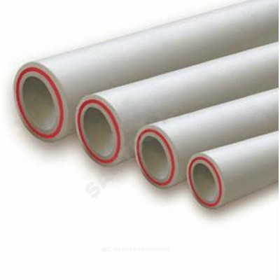 Труба PP-R серая арм стекловолокном Дн 75х10,5 Ру20 SDR7,4 Т<90С L=4м VALFEX 10105075Г