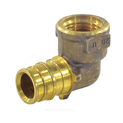 Угольник для PE-X латунь Дн 25х3/4" ВР Q&E Uponor 1023026 (1008775)