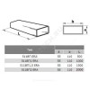Воздуховод прямоугольный 60х204 L=500мм ПВХ Эра 620ВП