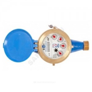 Счётчик х/в крыльчатый многоструйный Ду 15 Ру16 40С L=165мм резьба В/К ЭКО НОМ МСВ15-001