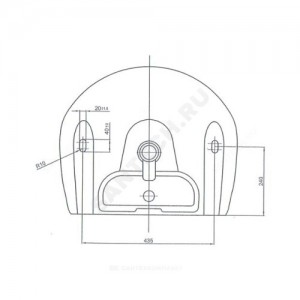 Умывальник подвесной Оптима 56 белый Лобненский стройфарфор