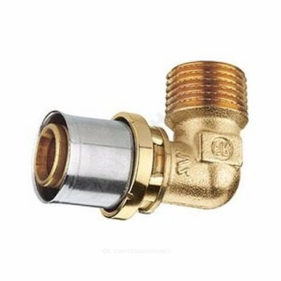 Угольник МП/PE-X латунь пресс Дн 63х2"х90гр НР RM127 Giacomini RM127Y088