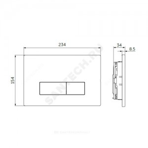 Кнопка для инсталляции OLEAS M2 белая Ideal Standard R0121AC