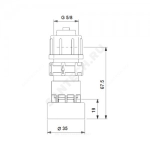 Клапан приемный FV-NL-G5/8 PE/V,E/C U2 Grundfos 98070951