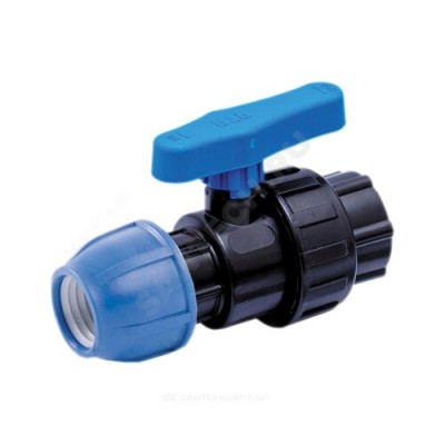 Кран шаровой компрессионный ВР Дн 20х3/4" Ру16 RTP (РосТурПласт) 14393