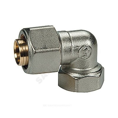 Угольник МП латунь обжим Дн 26х3/4"х90гр ВР R563AM Giacomini R563MX062